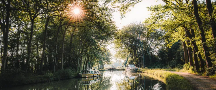 Aude, paysage Canal Lauragais