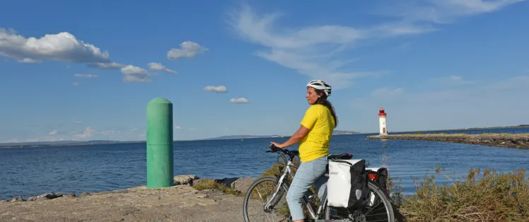 Balade sur la voie verte du Lido le long de la mer Méditerranée