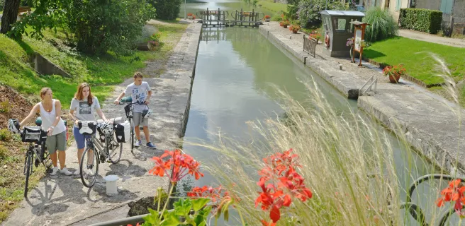 Ecluse Lagruere sur le canal de Garonne