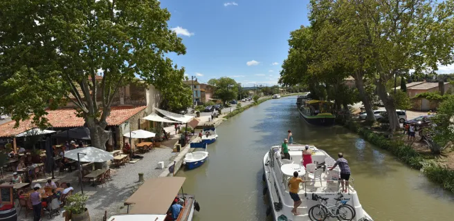Le Canal du Midi à vélo : Homps/ Le Somail