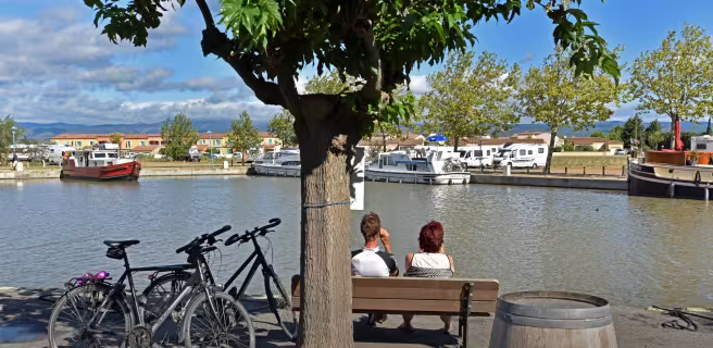 Le Canal du Midi à vélo : Marseillette / Homps