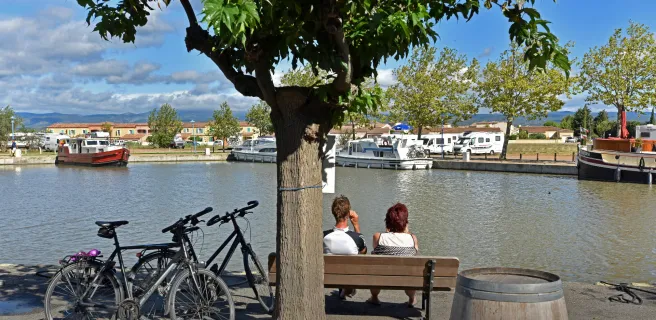 Le Canal du Midi à vélo : Marseillette / Homps