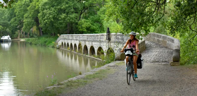 La Redorte à vélo - Canal du midi