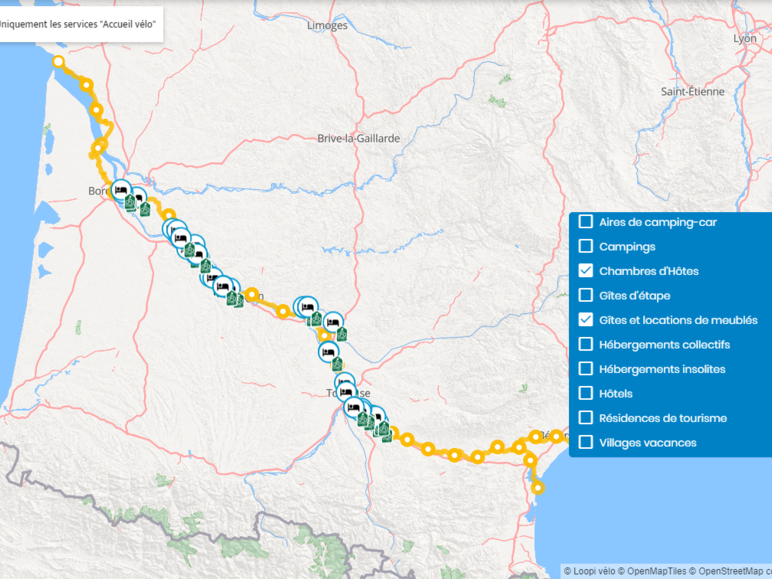 Carte Accueil Vélo