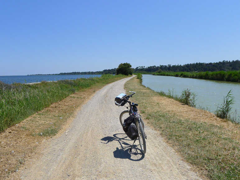 Au milieu des étangs sur le Canal de la Robine